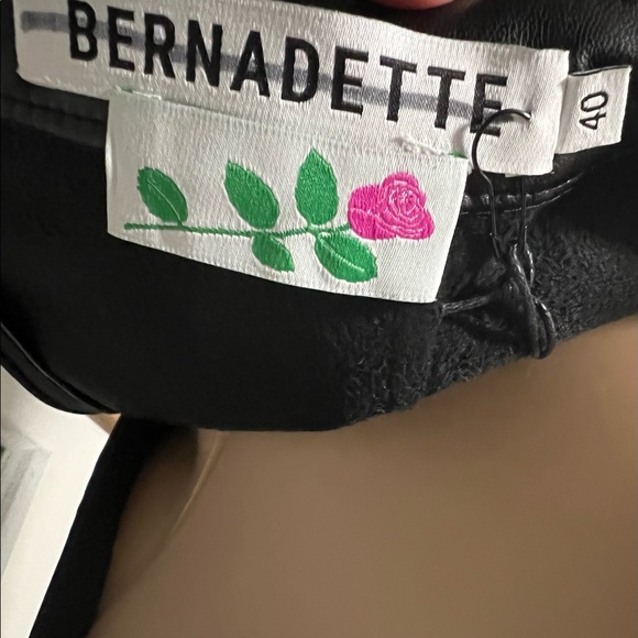 Bernadette Eva Painted Flowers Faux Leather Skirt - Picture 11 of 14